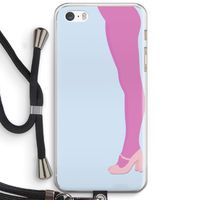Pink panty: iPhone 5 / 5S / SE Transparant Hoesje met koord