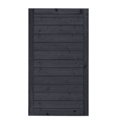 Zwart Houten Stapelrabat Tuindeur Klink 100 x 163 CM