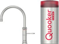 Quooker Classic Fusion round met COMBI+ boiler 3-in-1 kokend water kraan RVS - thumbnail