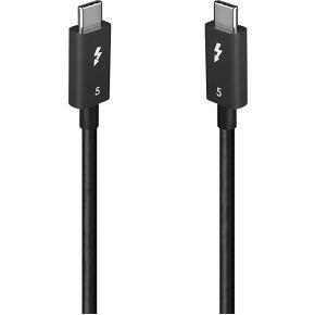 Lindy 31130 Thunderbolt-kabel 1 m 80 Gbit/s Zwart