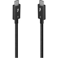 Lindy 31130 Thunderbolt-kabel 1 m 80 Gbit/s Zwart