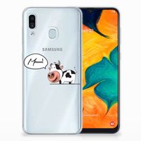 Samsung Galaxy A30 Telefoonhoesje met Naam Cow - thumbnail