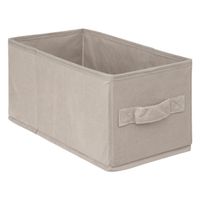 Opbergmand/kastmand - 7 liter - beige - 15 x 31 x 15 cm