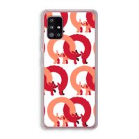 Dogs: Samsung Galaxy A51 5G Transparant Hoesje Dogs: Samsung Galaxy A51 5G Transparant Hoesje