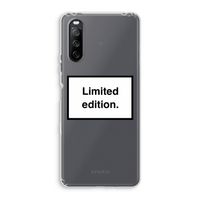 Limited edition: Sony Xperia 10 III Transparant Hoesje