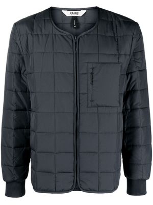 Rains veste bomber à design matelassé - Bleu