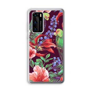 Papegaaien: Huawei P40 Transparant Hoesje