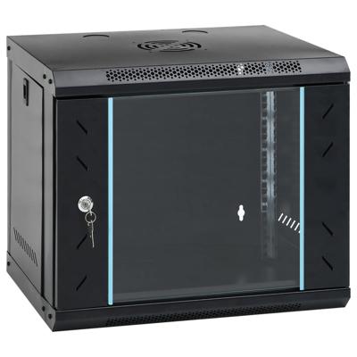 VidaXL Netwerkkast wandgemonteerd 9u 19" ip20 53x40x45 cm