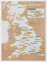 Scratch Map Bier Brouwerijen Groot-Brittannië Collect & Scratch | Maps International - thumbnail