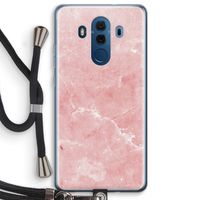 Roze marmer: Huawei Mate 10 Pro Transparant Hoesje met koord