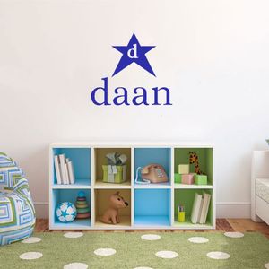 Naamsticker Ster met letter