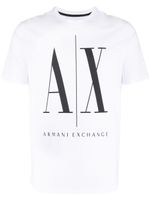 Armani Exchange t-shirt Macro à logo imprimé - Blanc