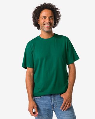 HEMA Heren T-shirt donkergroen (donkergroen)