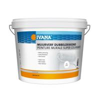 Ivana muurverf - mat wit RAL9010 - dubbeldekkend - 10 l