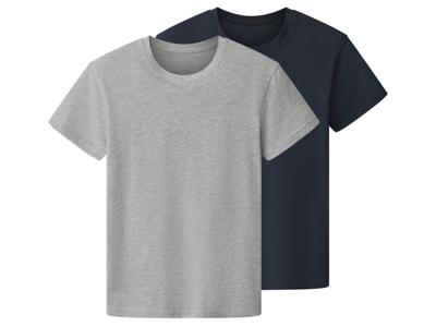 Esmara Kids Set van 2 kinder T-shirts (Donkerblauw/grijs, 134/140)