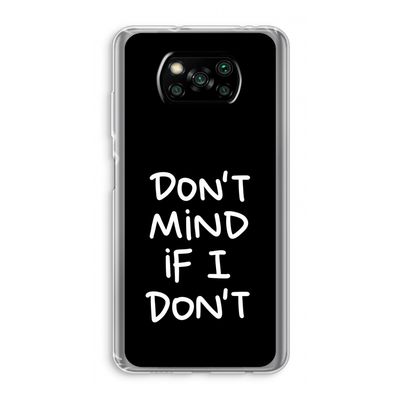 Don't Mind: Xiaomi Poco X3 Pro Transparant Hoesje