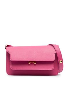 Marni sac porté épaule Trunk en cuir - Rose