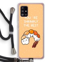 You're Shrimply The Best: Samsung Galaxy A51 5G Transparant Hoesje met koord