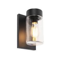 QAZQA Moderne buitenwandlamp RVS zwart IP44 - Jarra