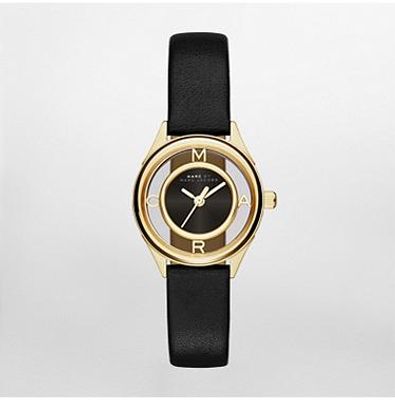 Horlogeband Marc by Marc Jacobs MBM1381 Leder Zwart 13.5mm