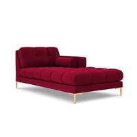 Cosmopolitan Design Bali Chaise Longue Rechts - Wijnrood / Goud