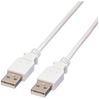 VALUE USB 2.0 Kabel, Type A-A, wit, 0,8 m VALUE USB 2.0 Kabel, Type A-A, wit, 0,8 m