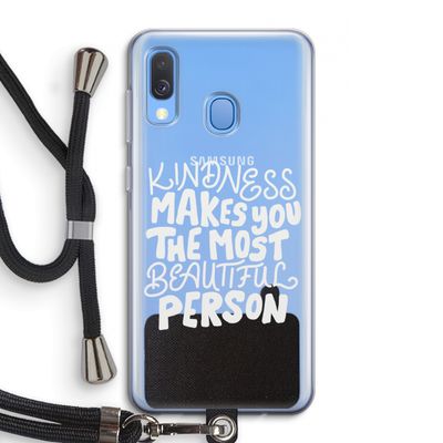 The prettiest: Samsung Galaxy A40 Transparant Hoesje met koord
