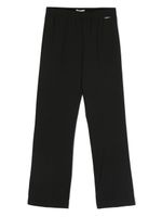 TWINSET Kids pantalon évasé à plis marqués - Noir