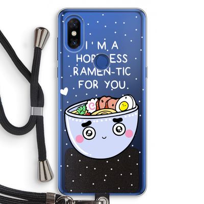 I'm A Hopeless Ramen-Tic For You: Xiaomi Mi Mix 3 Transparant Hoesje met koord