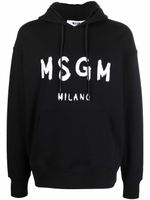 MSGM hoodie à logo imprimé - Noir - thumbnail