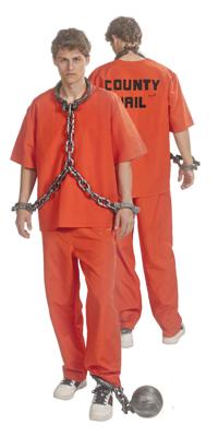 County Jail kostuum Heren Oranje