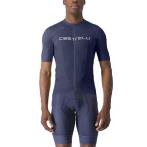 Castelli Prologo Lite fietsshirt korte mouw belgisch blauw heren XXL