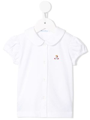 familiar t-shirt à broderies - Blanc