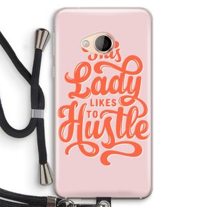 Hustle Lady: HTC U Play Transparant Hoesje met koord