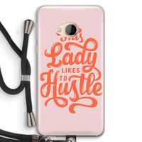 Hustle Lady: HTC U Play Transparant Hoesje met koord