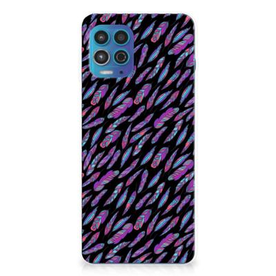 Motorola Moto G100 | TPU bumper | Feathers Color Motorola Moto G100 | TPU bumper | Feathers Color