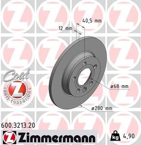 Remschijf Coat Z 600321320