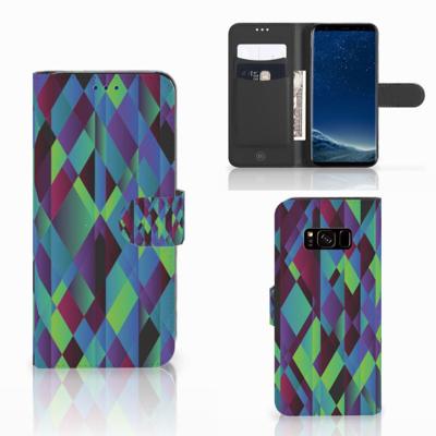 Samsung Galaxy S8 | Book Case | Abstract Green Blue