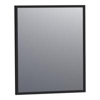 Brauer Onyx Spiegel - 60 cm - Rechthoekig - Zwart Geborsteld Frame