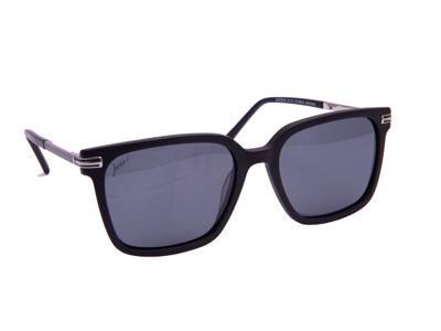 Jackie L Narbonne JL-0580A mat zwart - grijs polarised TAC - UV400