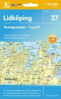 Topografische kaart - Wandelkaart 37 Sverigeserien Lidköping | Norstedts