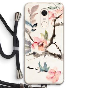 Japanse bloemen: Xiaomi Redmi 5 Transparant Hoesje met koord