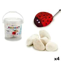 Stenenset Pincello Wit 3 Kg 18 x 16 x 18 cm Handwerk (4 Stuks)