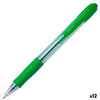 Pen Pilot Supergrip Groen 0,4 mm (12 Stuks)