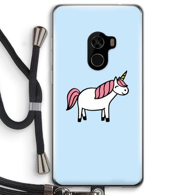 Eenhoorn: Xiaomi Mi Mix 2 Transparant Hoesje met koord