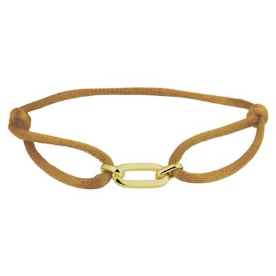 Satijnen Armband Verstelbaar 13-26 cm met Element 20x6 mm