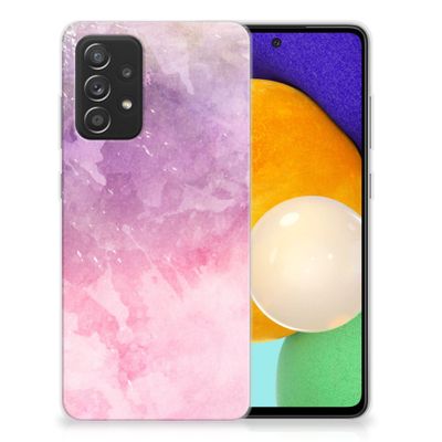 Hoesje maken Samsung Galaxy A52 (5G/4G) Pink Purple Paint Hoesje maken Samsung Galaxy A52 (5G/4G) Pink Purple Paint