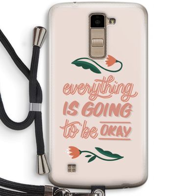 Optimistic flower girl: LG K10 (2016) Transparant Hoesje met koord
