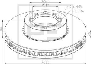 Pe Automotive Remschijven 256.042-00A