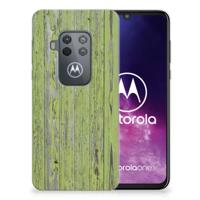 Motorola One Zoom | Bumper Hoesje | Green Wood